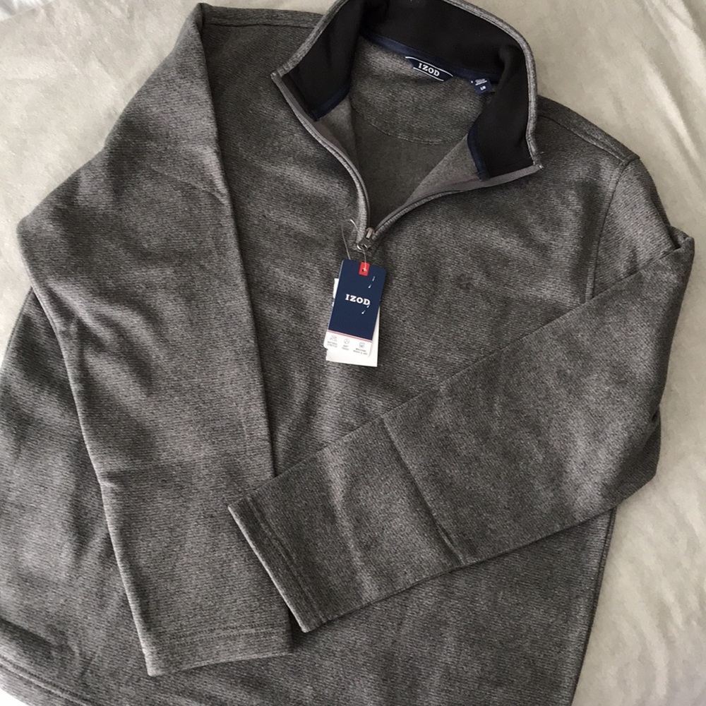 Brand new IZOD half zip sweater